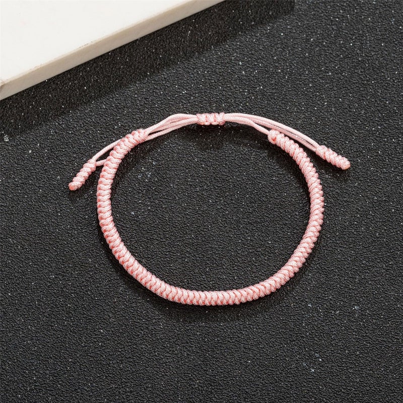 kelistom Handmade String Bracelet for Women Men Simple Red Black Braided Adjustable Charm Bracelets Minimalist Jewelry - Image 2